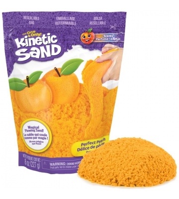 Kinetic Sand συσκευασία με φρουτώδη αρώματα ροδάκινο