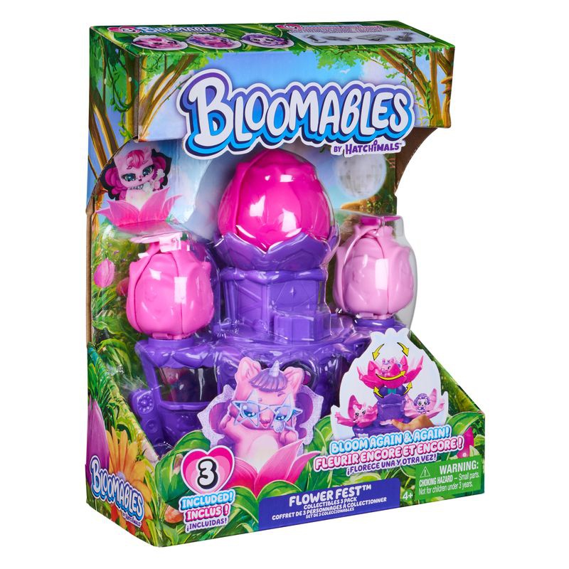 Hatchimals Bloomables σετ παιχνιδιού με λουλούδια 3 φιγούρες