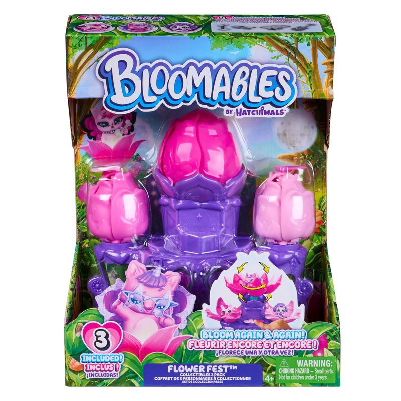 Hatchimals Bloomables σετ παιχνιδιού με λουλούδια 3 φιγούρες