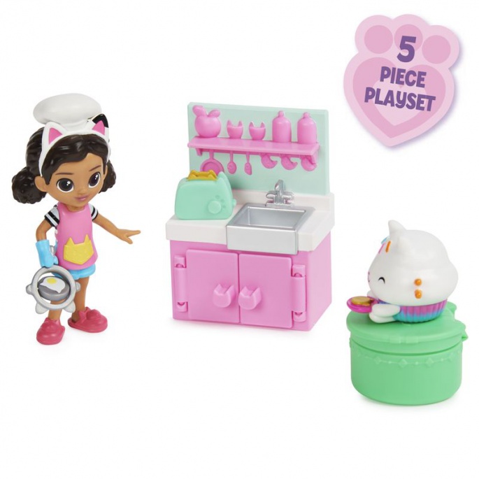 Gabby's Dollhouse μαγικό σπίτι μαγειρικό σετ για γάτες