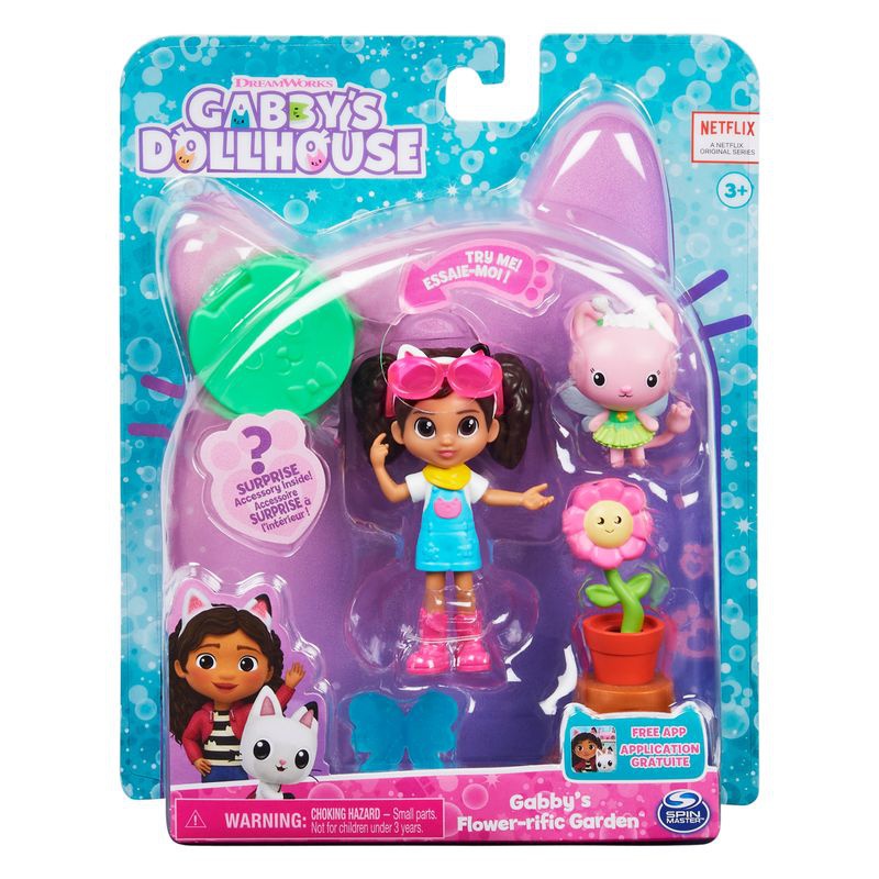 Gabby's Dollhouse σετ παιχνιδιού γατάκιας κήπος