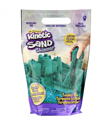 Kinetic Sand πακέτο με λαμπερή πράσινη άμμο 0,9 κιλά