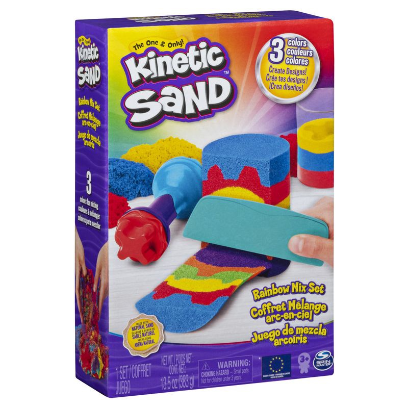 Kinetic Sand παιχνιδιού σετ χρωμάτων