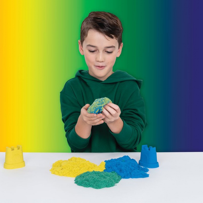 Kinetic Sand παιχνιδιού σετ χρωμάτων