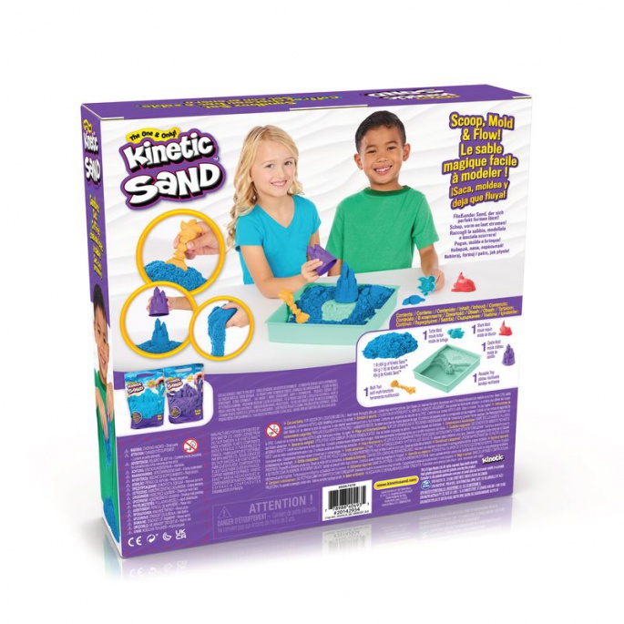 Kinetic Sand κουτί με μπλε υπόστρωμα