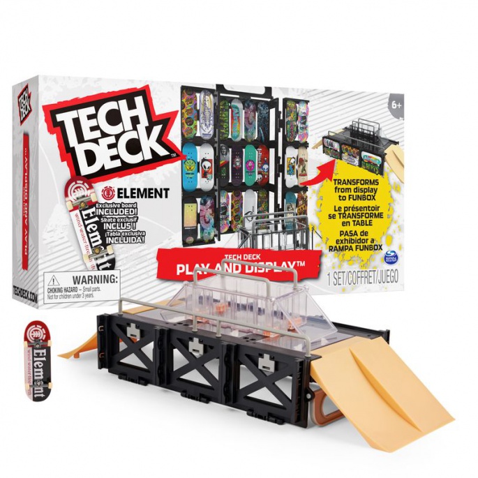 Tech Deck βιτρίνα και βάθρο
