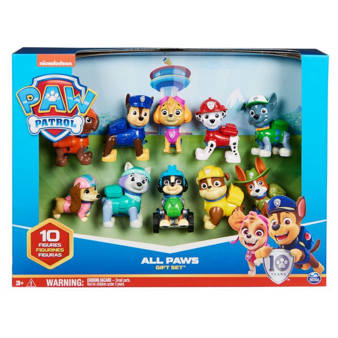 Paw Patrol πολυ-πακέτο από γενέθλια φιγούρες