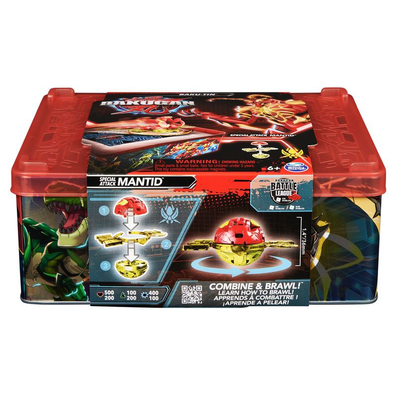 Bakugan συλλεκτικό μεταλλικό κουτί S6