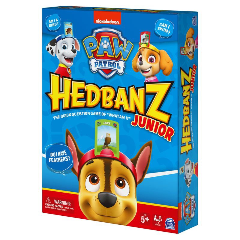 Spin Master Games επιτραπέζιο παιχνίδι με καρτές Hedbanz Paw Patrol Junior