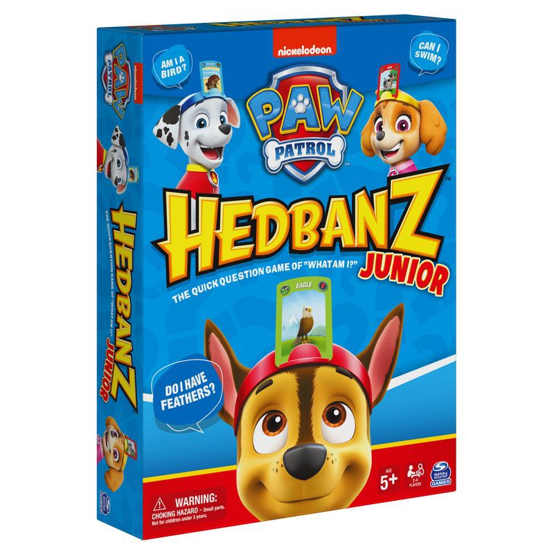 Spin Master Games επιτραπέζιο παιχνίδι με καρτές Hedbanz Paw Patrol Junior