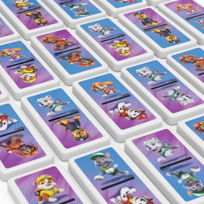 Spin Master Games Παιχνίδι Ντόμινο Paw Patrol σε Μεταλλικό Κουτί