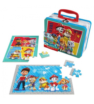 Spin Master Games Παζλ Paw Patrol σε μεταλλικό κουτί