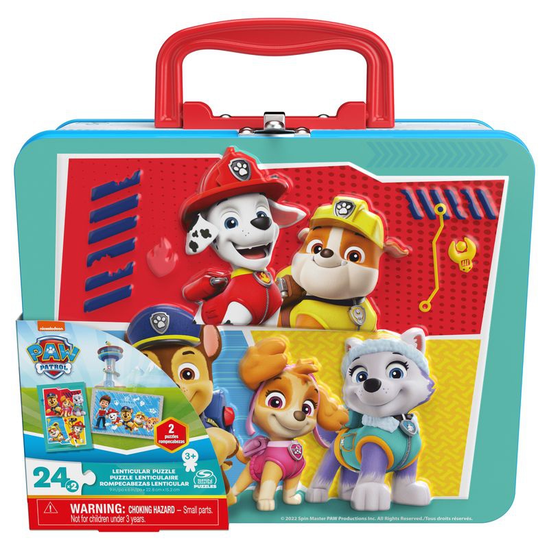 Spin Master Games Παζλ Paw Patrol σε μεταλλικό κουτί