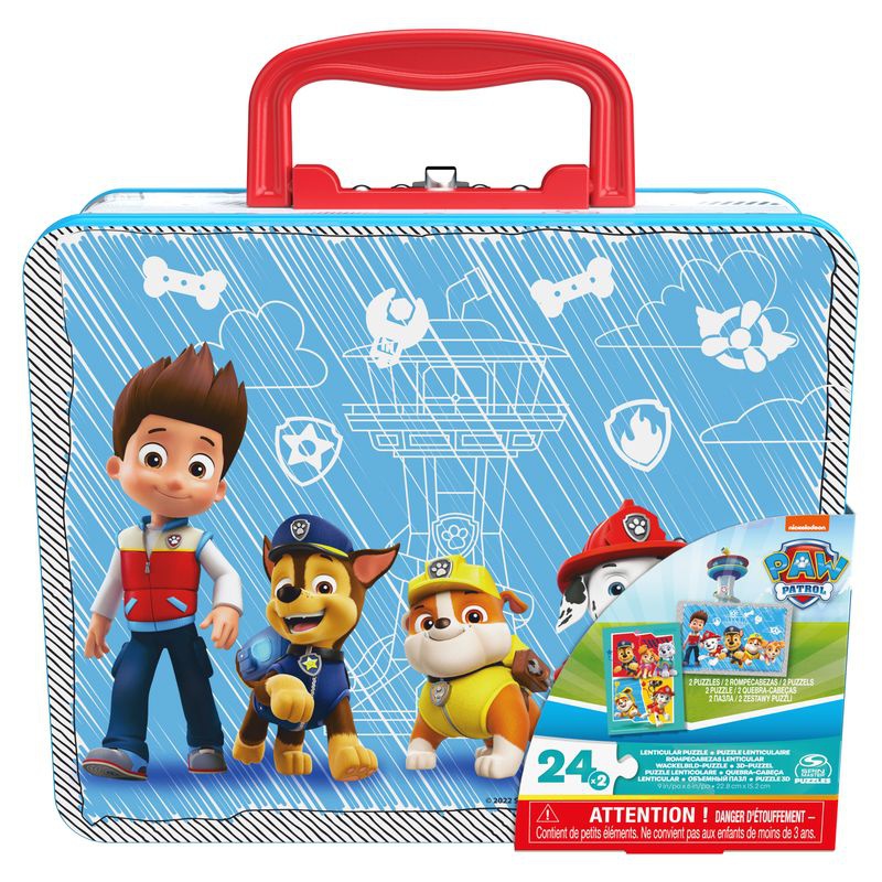 Spin Master Games Παζλ Paw Patrol σε μεταλλικό κουτί