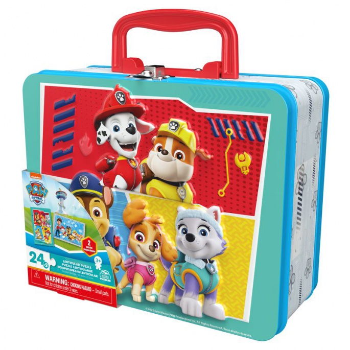 Spin Master Games Παζλ Paw Patrol σε μεταλλικό κουτί
