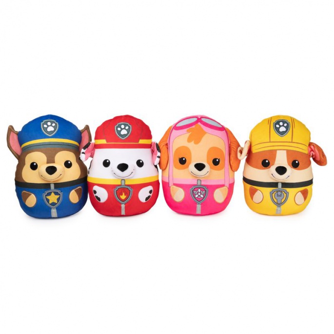 Paw Patrol μοντέρνο αρκουδάκι/μαξιλάρι Skye 30 εκ.