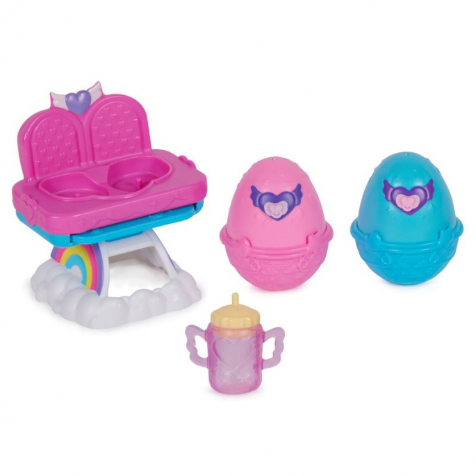 Hatchimals σετ παιχνιδιού με καρέκλα ταΐσματος για ζωάκια