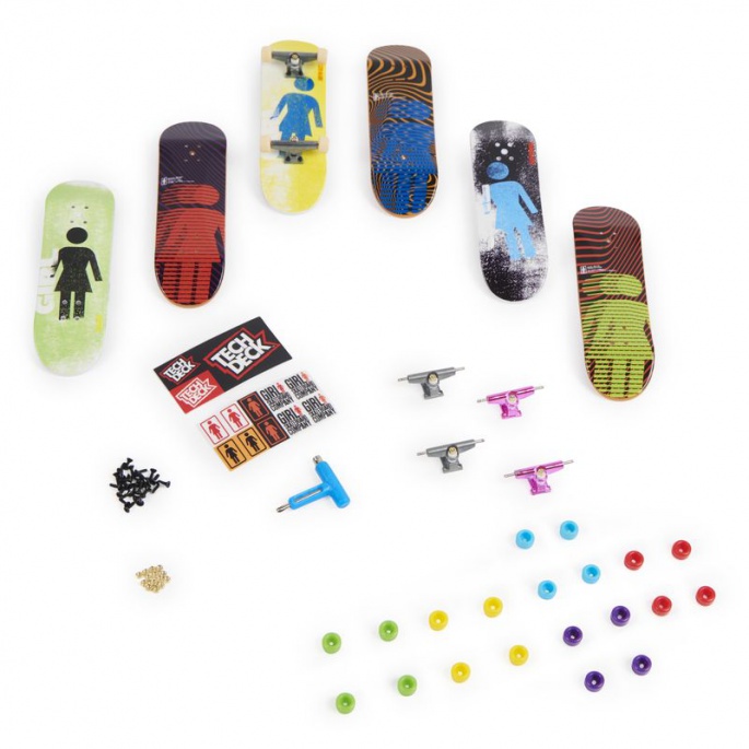 Tech Deck skateshop 6ks με αξεσουάρ Girl