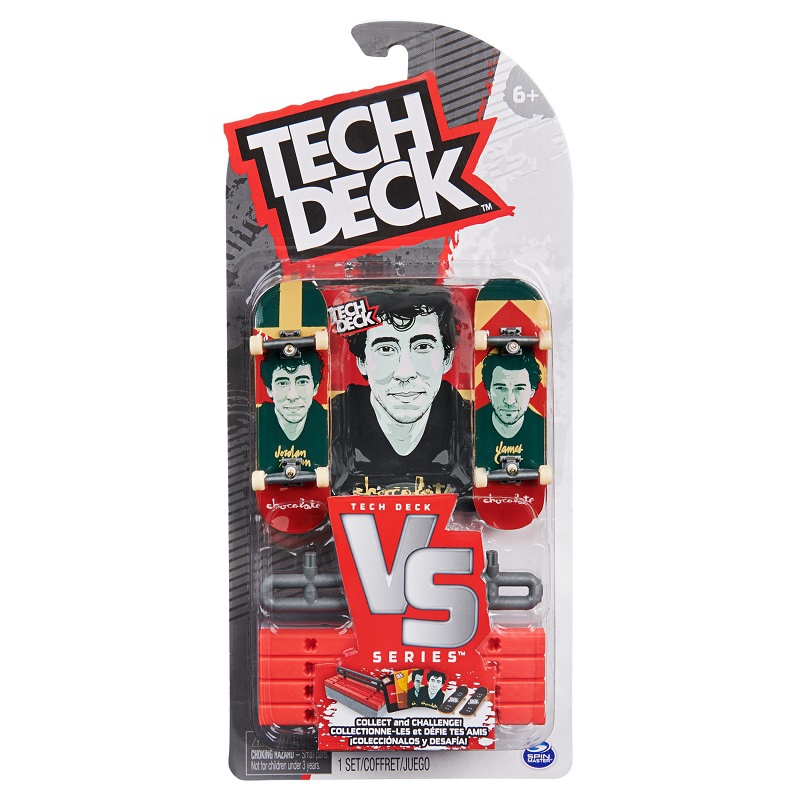 Tech Deck fingerboard διπλή συσκευασία με εμπόδιο VS Series Chocolate