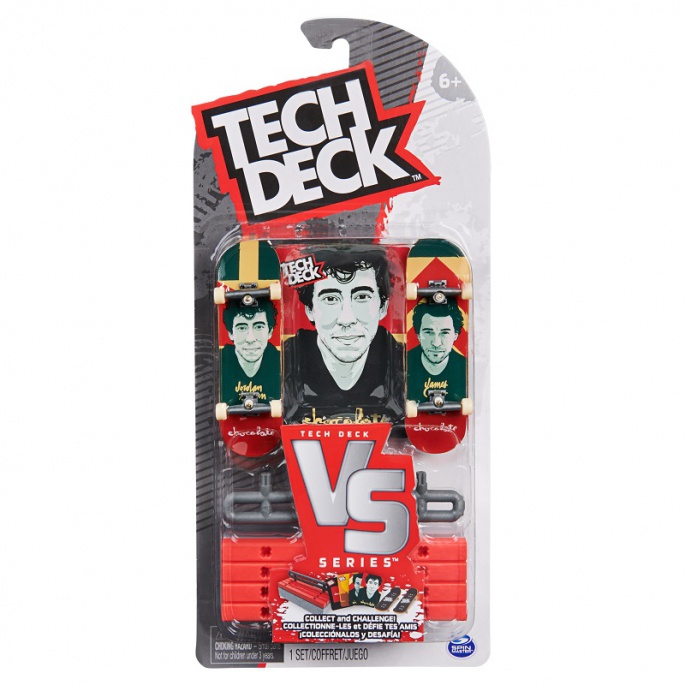 Tech Deck fingerboard διπλή συσκευασία με εμπόδιο VS Series Chocolate