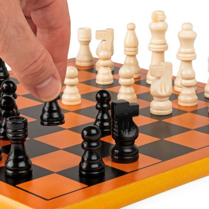 Spin Master Games κλασικό ξύλινο σκάκι