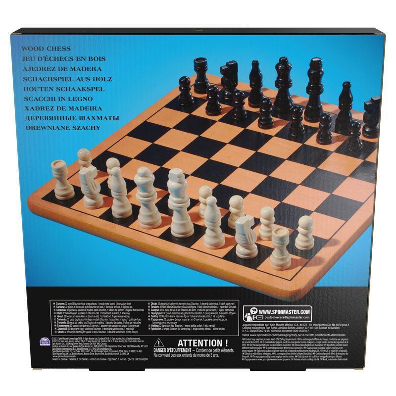 Spin Master Games κλασικό ξύλινο σκάκι