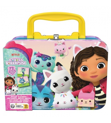 Spin Master Games Ο μαγικός σπίτι της Gabby pexeso σε μεταλλική βαλίτσα