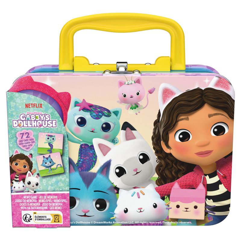 Spin Master Games Ο μαγικός σπίτι της Gabby pexeso σε μεταλλική βαλίτσα