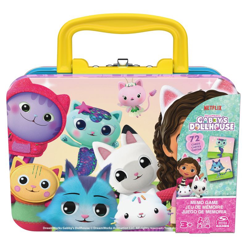 Spin Master Games Ο μαγικός σπίτι της Gabby pexeso σε μεταλλική βαλίτσα