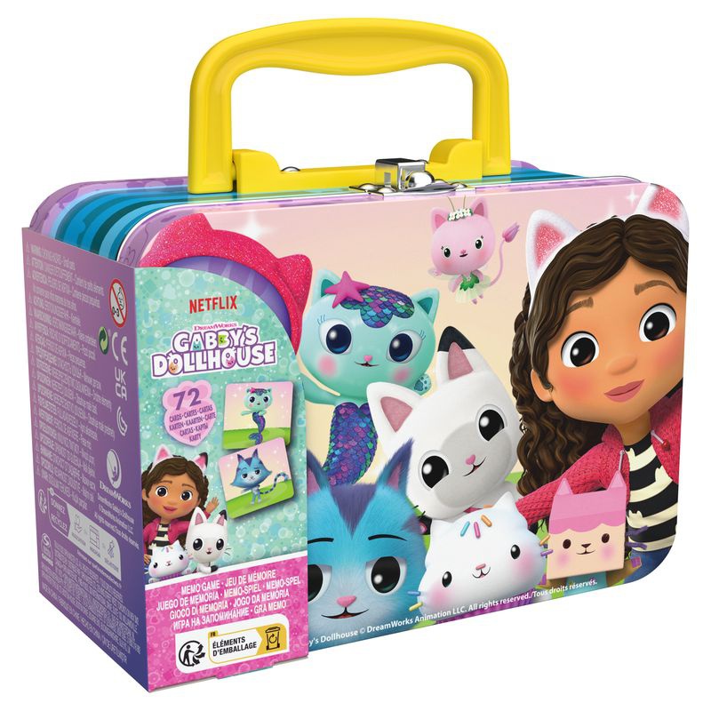 Spin Master Games Ο μαγικός σπίτι της Gabby pexeso σε μεταλλική βαλίτσα