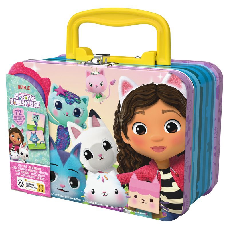 Spin Master Games Ο μαγικός σπίτι της Gabby pexeso σε μεταλλική βαλίτσα