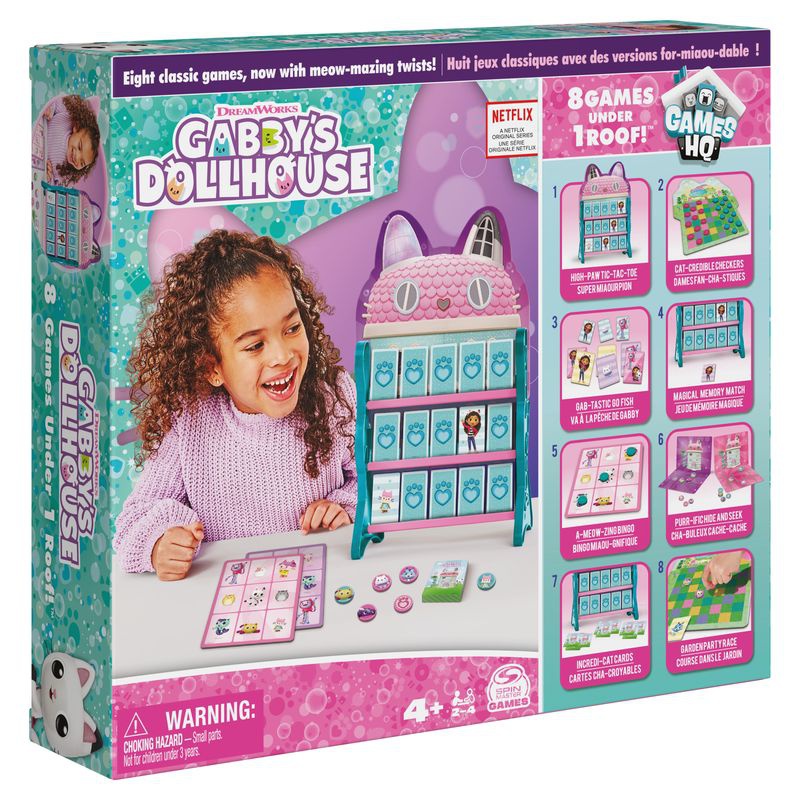 Spin Master Games Gabby's Dollhouse γεμάτο με παιχνίδια 8σε1