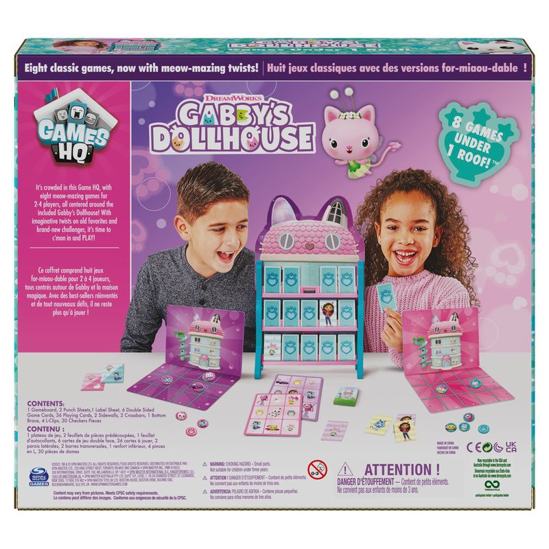 Spin Master Games Gabby's Dollhouse γεμάτο με παιχνίδια 8σε1