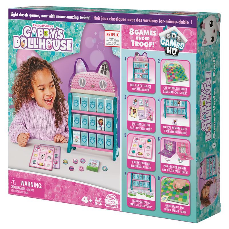 Spin Master Games Gabby's Dollhouse γεμάτο με παιχνίδια 8σε1
