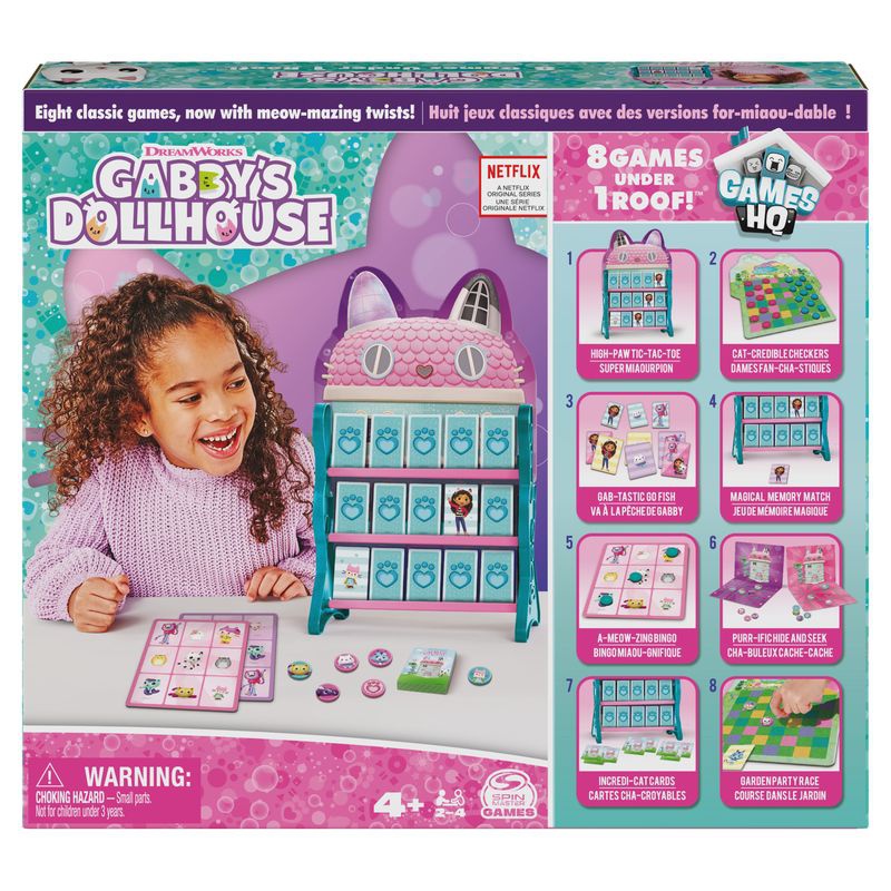 Spin Master Games Gabby's Dollhouse γεμάτο με παιχνίδια 8σε1