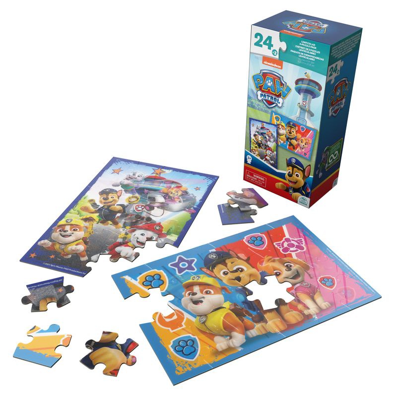 Spin Master Games Πατρούλα Paw Lentikular Puzzle 2x24 κομμάτια