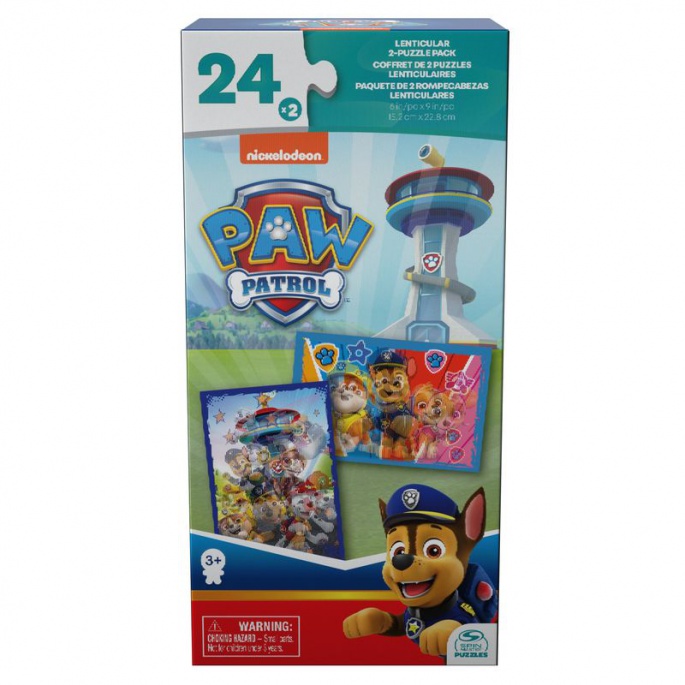 Spin Master Games Πατρούλα Paw Lentikular Puzzle 2x24 κομμάτια