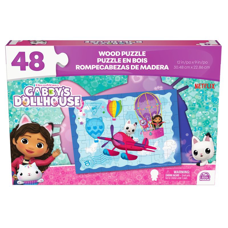 Spin Master Games Gabby's Dollhouse, παζλ από ξύλο 48 τεμαχίων