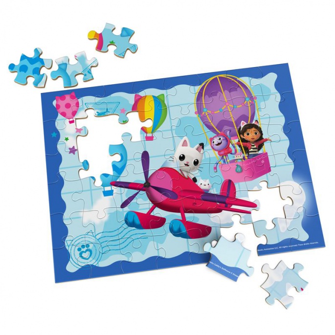 Spin Master Games Gabby's Dollhouse, παζλ από ξύλο 48 τεμαχίων