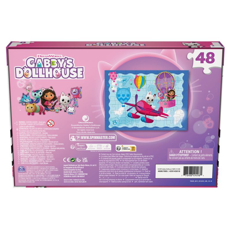 Spin Master Games Gabby's Dollhouse, παζλ από ξύλο 48 τεμαχίων