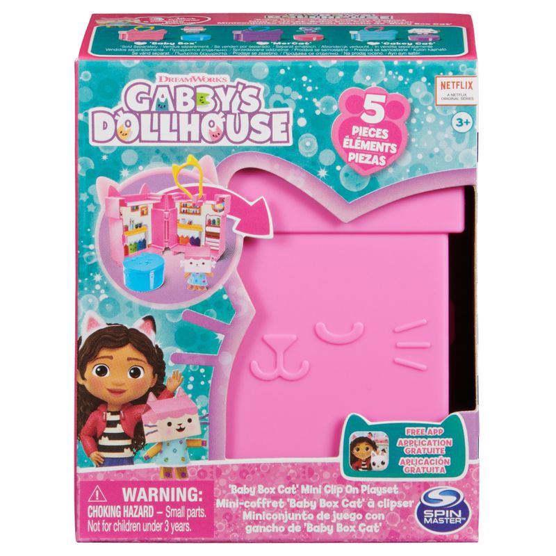 Gabby's Dollhouse, σετ αναδιπλούμενου κρεβατιού Baby box