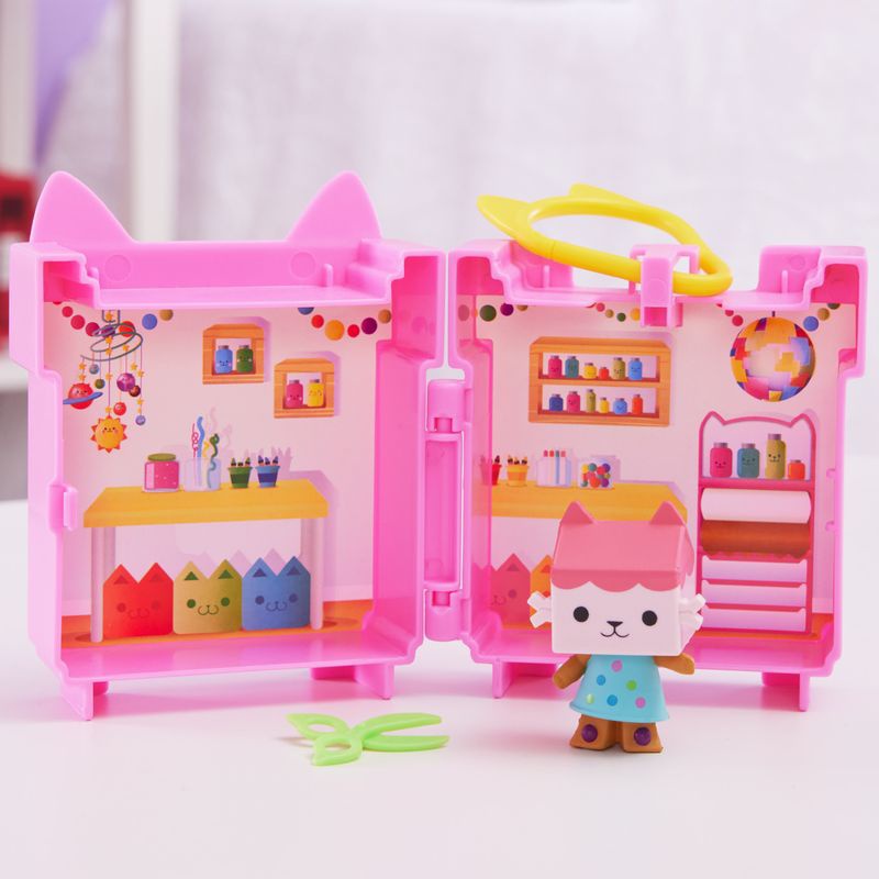 Gabby's Dollhouse, σετ αναδιπλούμενου κρεβατιού Baby box
