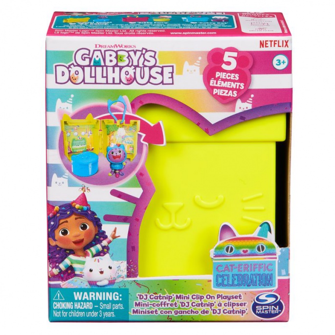 Gabby's Dollhouse, σετ αναδιπλούμενου μπρελόκ DJ Catnip