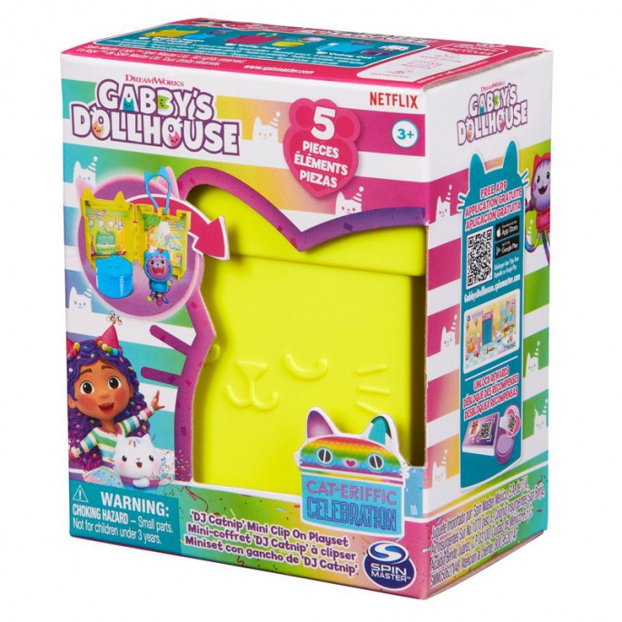Gabby's Dollhouse, σετ αναδιπλούμενου μπρελόκ DJ Catnip