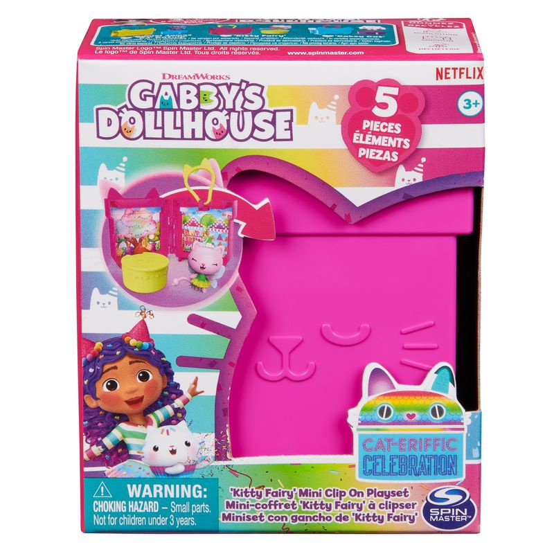 Gabby's Dollhouse, σετ από διπλωμένα μενταγιόν Kitty Fairy