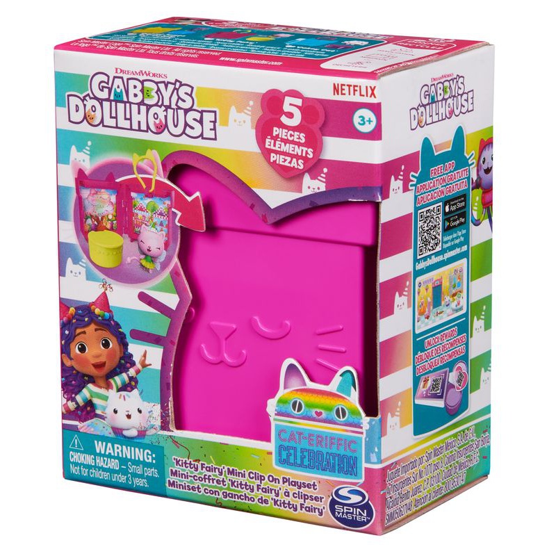 Gabby's Dollhouse, σετ από διπλωμένα μενταγιόν Kitty Fairy