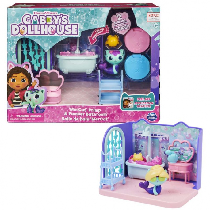 Gabby's Dollhouse πολυτελής μπάνιο δωματίου