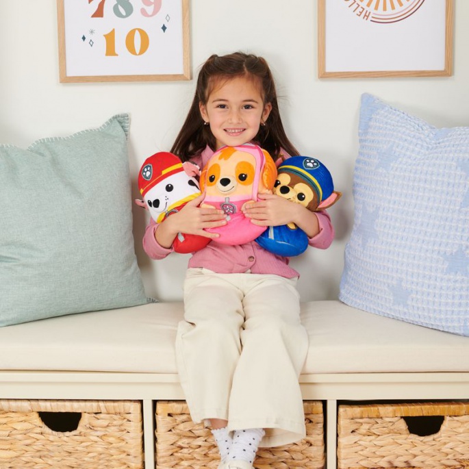 Paw Patrol μόδας αρκούδι παιχνίδι/μαξιλάρι Marshall 20 εκ. 2024