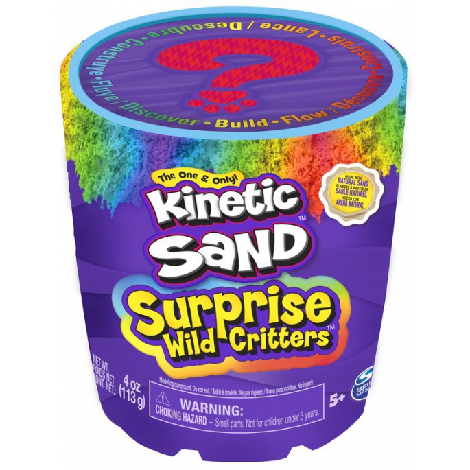 Kinetic Sand κουτί με άμμος και έκπληξη