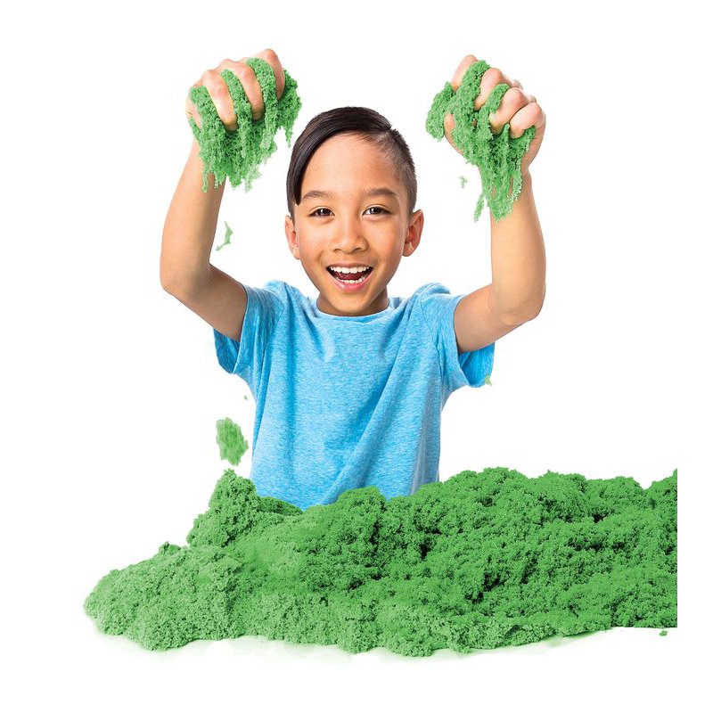 Kinetic Sand συσκευασία με πράσινη ρευστή άμμο 0,9 κιλά